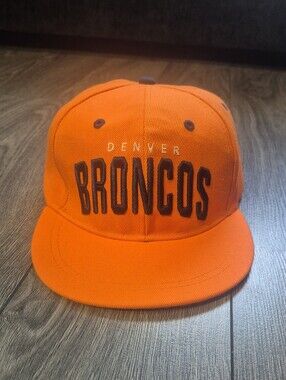 NFL Denver Broncos - Budweiser Orange Snapback Hat with Patch Logo - New